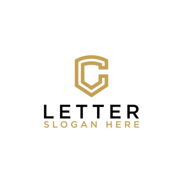 Design Logo Cool Lettre Initiale Vecteur — Image vectorielle