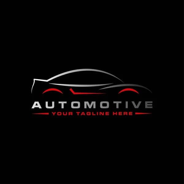 Logo Del Lavaggio Auto Vettoriale Auto Automobilistiche Auto Corsa Design — Vettoriale Stock