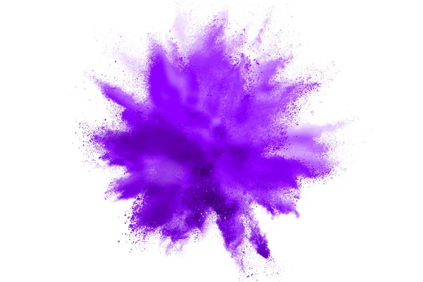 Abstract Purple Powder White Background — Stock Photo, Image