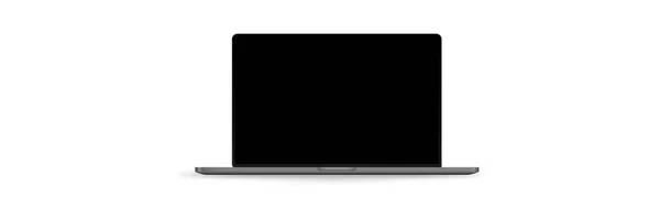Realistische Laptop Een Witte Achtergrond — Stockvector