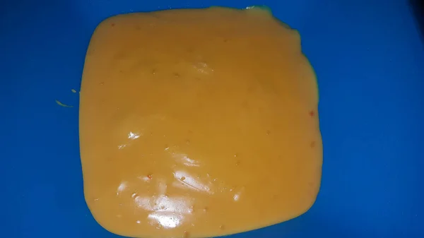 Puding Kuning Lezat Atas Mangkuk — Stok Foto