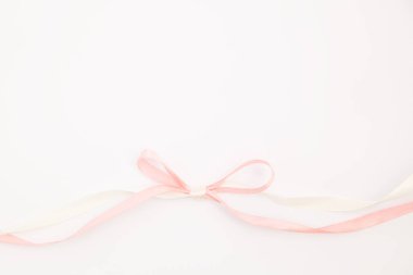 izole pembe saten ipek atlas beyaz arkaplan