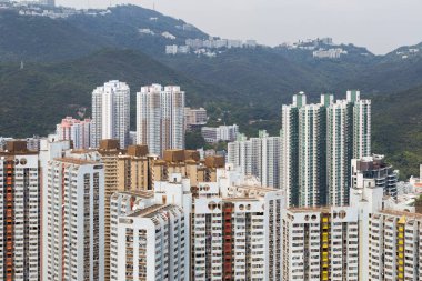 Şehir görüntüsü Ap Lei Chau, Hong Kong 'da yakalandı.