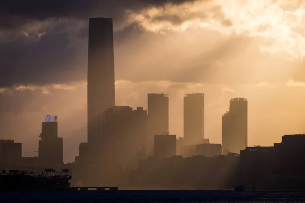 Erstaunliche Aufnahme Des Sonnenuntergangs Mit Der Tollen Stimmung Lei Mun — Stockfoto