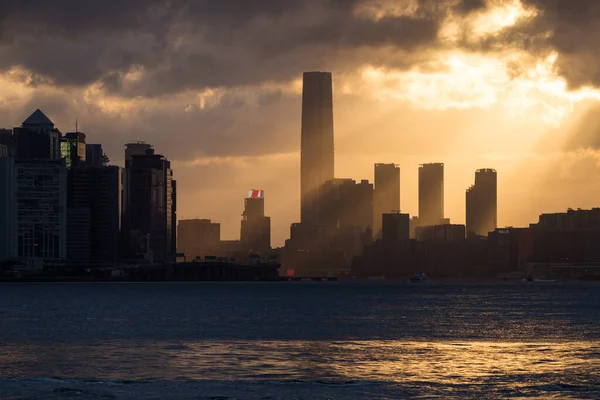 Erstaunliche Aufnahme Des Sonnenuntergangs Mit Der Tollen Stimmung Lei Mun — Stockfoto