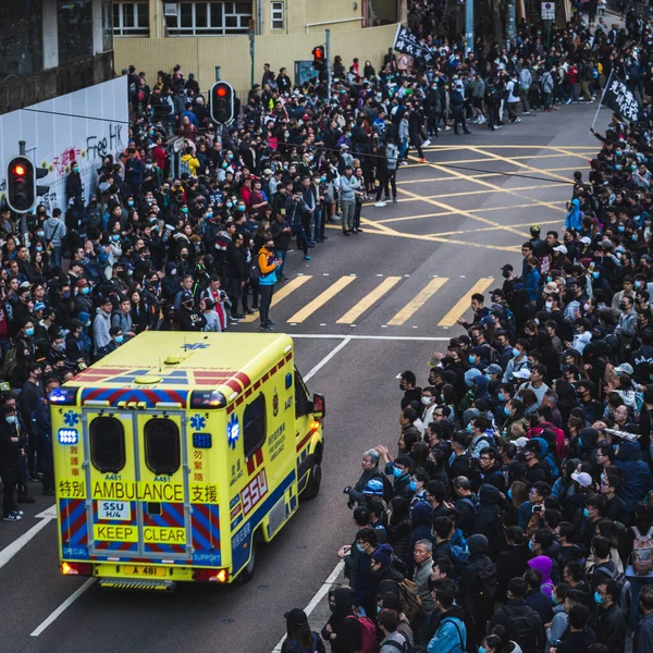 Hong Kong 'luların özgürlük için savaşmadaki kararlılığını gösteren figür.