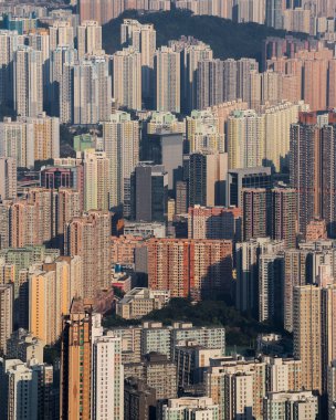 Beacon Hill, Hong Kong 'daki şehir manzarasının kayda değer bir görüntüsü.