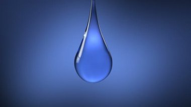 Super makro su damlası. Su iki sürümü ile ve türbülans olmadan açılır. Alfa kanalı içeren 