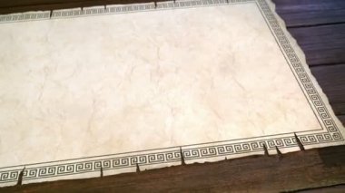 Eski papirüs kaydırma HD Alfa ile açılış chanel. 