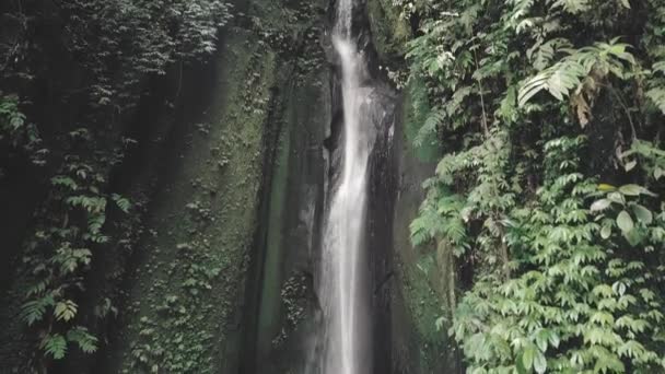 Flygfoto Över Leke Leke Vattenfall Tabanan Regency Bali Indonesien Det — Stockvideo