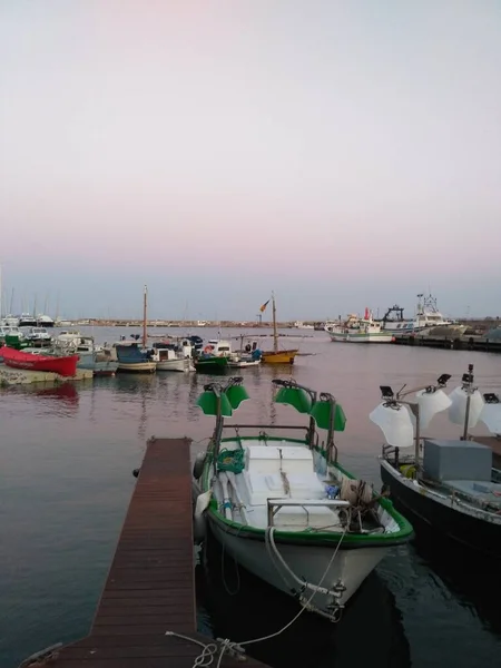 Views Fishing Port Background Sky — Stock Photo, Image