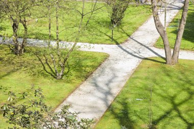 Bir İtalyan Bahçe Üstten Görünüm 