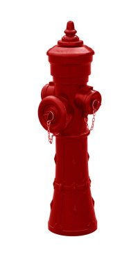 Kolay seçim için beyaz zemin üzerine kırmızı musluğu