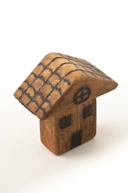 Beyaz arka plan resmine ev tatlı ev concept