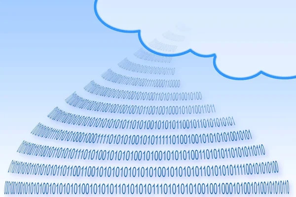 Säker lagring på service cloud - konceptet bild — Stockfoto