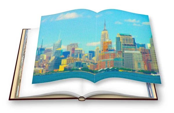 Manhattan Rıhtımı - New York Şehri (Usa) - 3D canlandırma konsepti i — Stok fotoğraf