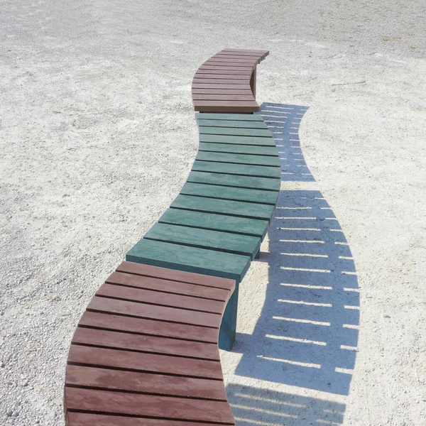 Furniture Outdoor Spaces Made Recycled Plastic Profiles — Stock Photo, Image