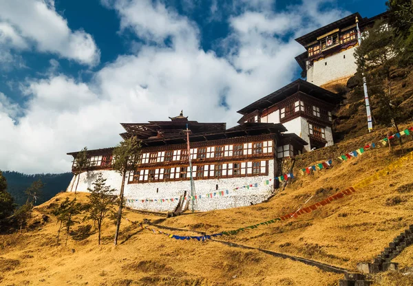 Chagri Cheri Dorjeden Kolostor Buddhista Kolostor Főváros Közelében Thimphu Bhutánban — Stock Fotó