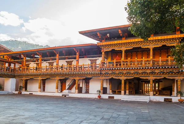 Punakha Dzong Belső Udvara Bhután — Stock Fotó