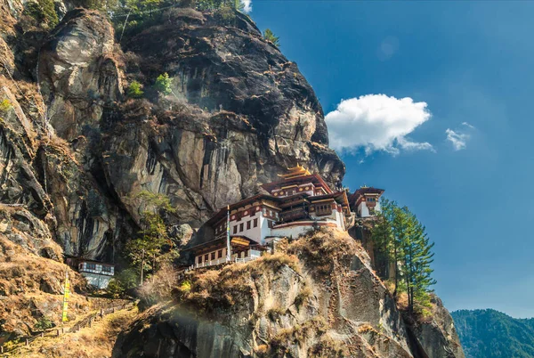 Taktshang Goemba Tiger Nest Monastery Most Famous Monastery Bhutan Mountain — Stock Photo, Image