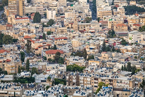 Haifa Israel Oktober 2018 Luftaufnahme Der Innenstadt Von Haifa Wohngebiet — Stockfoto