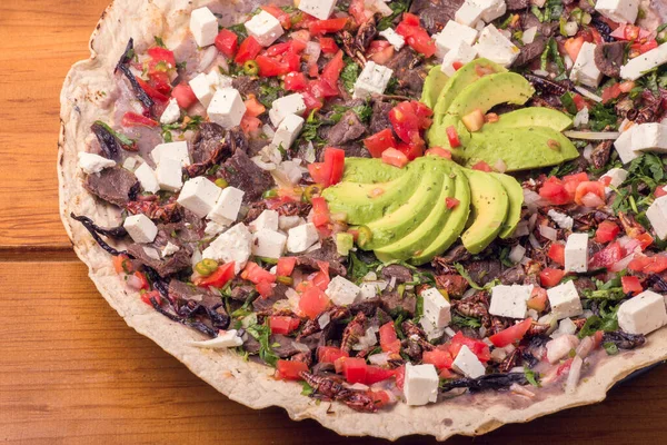 Geleneksel Meksika yemekleri Oaxaca 'dan.