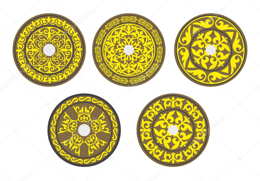 Kazakh Round shields