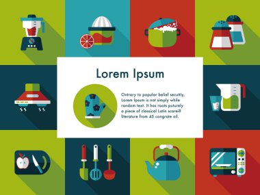 Mutfak ve pişirme simgeleri ayarlamak