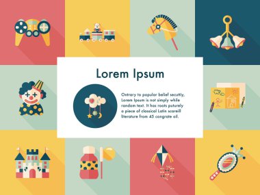 Çocuk oyuncak Icons set