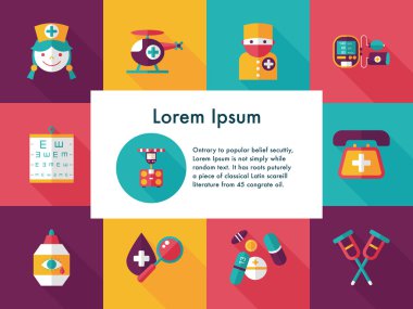 Hastane ve sağlık Icons set