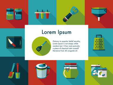 Mutfak ve pişirme simgeleri ayarlamak