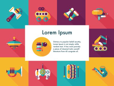 Çocuk oyuncak Icons set