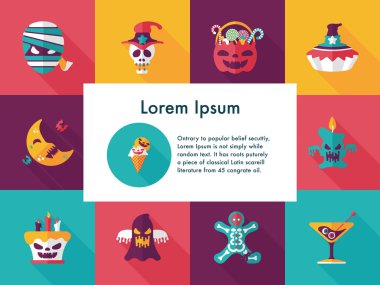 Mutlu Cadılar Bayramı partisi Icons set