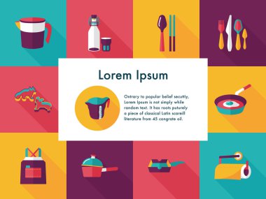 Mutfak ve pişirme simgeleri ayarlamak