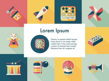Çocuk oyuncak Icons set