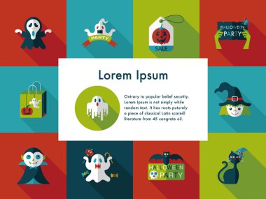 Mutlu Cadılar Bayramı partisi Icons set