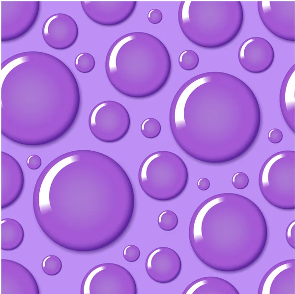 Purple round bubble seamless pattern — Stock Vector