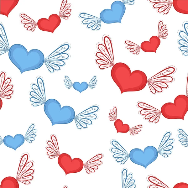 Happy Valentines Day seamless pattern — Stock Vector
