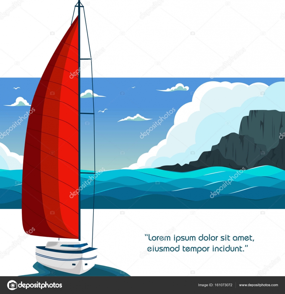 yacht club flyer design with sail boat stock vector dimaoris model yacht club flyer