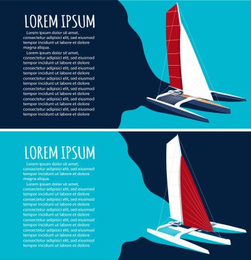 Yat Kulübü el ilanları tasarım ile spor trimaran