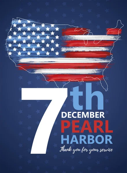 Pearl Harbor, Hawaii remembrance day — Stock Vector