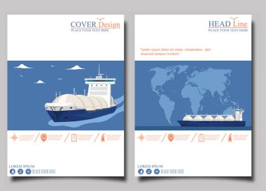 Deniz manzaralı gaz tankeri