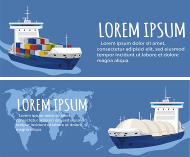 Deniz manzaralı gaz tankeri
