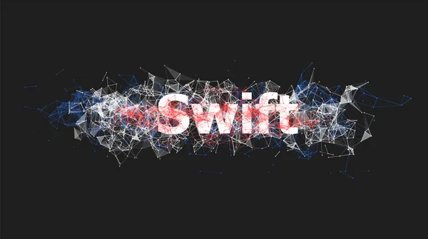 Технологія Swift для дизайну веб-сайту — стоковий вектор