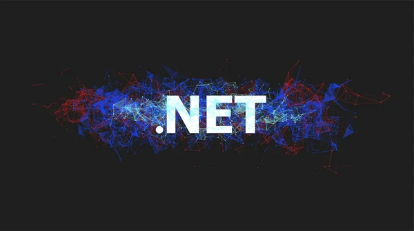 .Технологія NET для дизайну веб-сайту — стоковий вектор