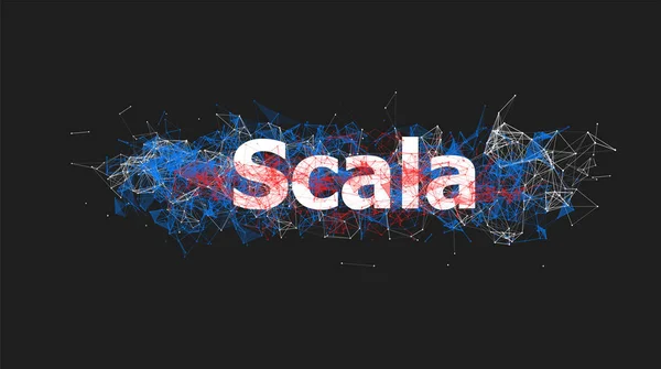 Teknologi Scala untuk desain situs web - Stok Vektor