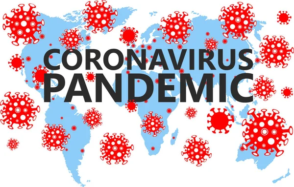 Глобальна пандемія коронавірусу Векторні ілюстрації — стоковий вектор
