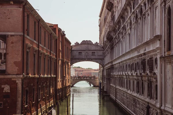 Pont Fermé Soupirs Sur Rio Palazzo Qui Relie Nouvelle Prison — Photo