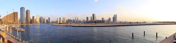 Sharjah Stad Panorama Van Sharjah Oceanarium — Stockfoto