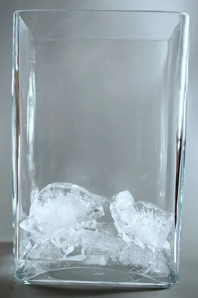 Agua Experimentos Con Agua Hielo Rocía Gota Agua — Foto de Stock